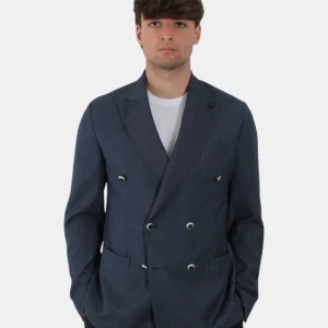 BLAZER DOPPIOPETTO BOTTEGA MARGHIGIANA - 1CAM COBALTO