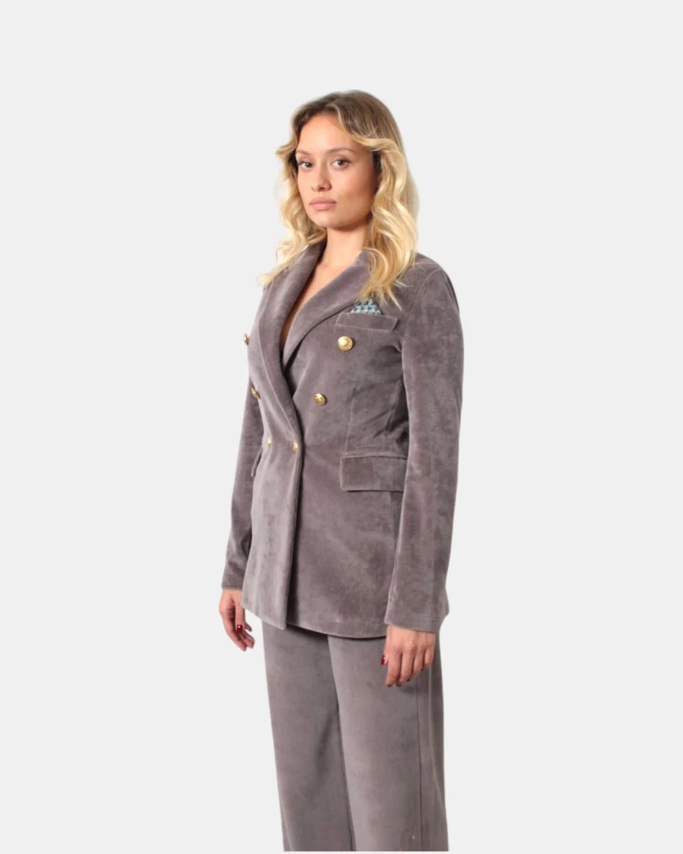 BLAZER DOPPIOPETTO CIRCOLO 1901 - SILVER - immagine 3