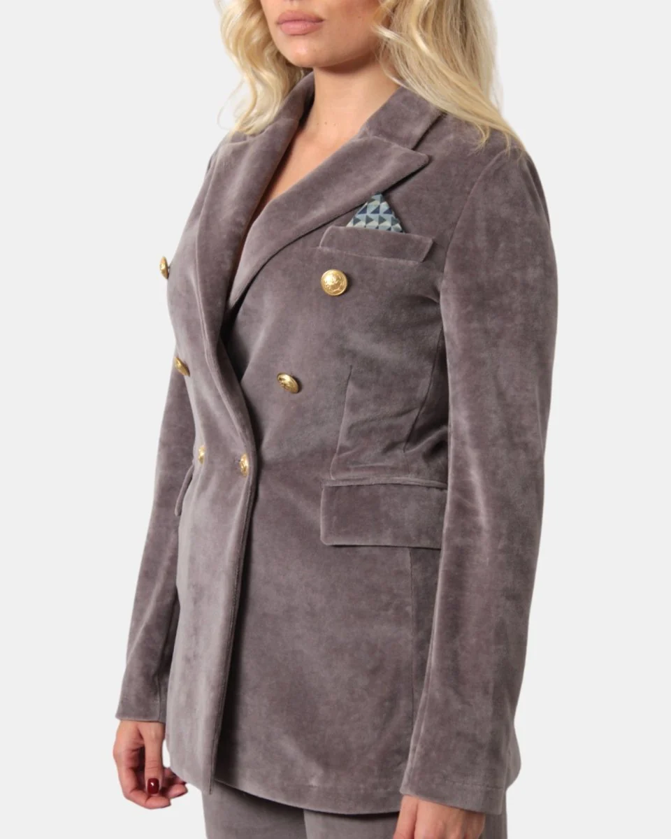 BLAZER DOPPIOPETTO CIRCOLO 1901 - SILVER - immagine 5