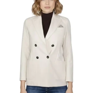 blazer doppiopetto - crema