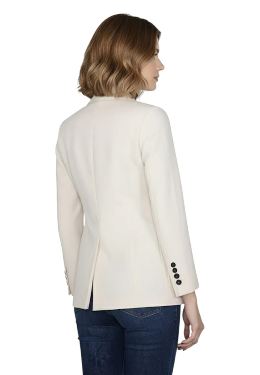 blazer doppiopetto - crema - immagine 4