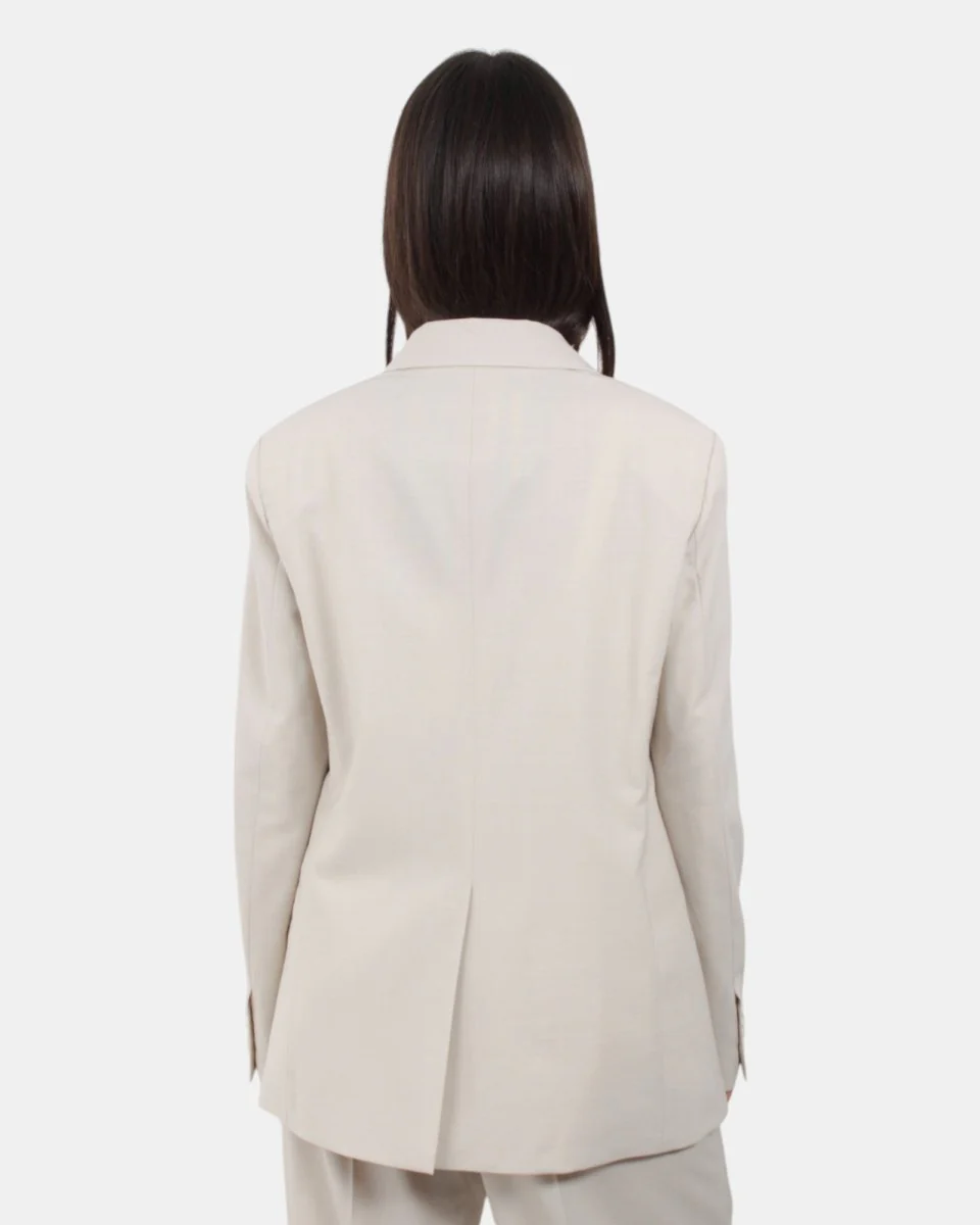 BLAZER DOPPIOPETTO JUCCA CON FODERA A CONTRASTO - 923 RESINA - immagine 4