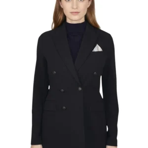 blazer doppiopetto - nero