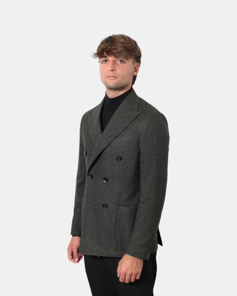 BLAZER GALÀ MONOPETTO - 09 VERDE MILITARE - immagine 3