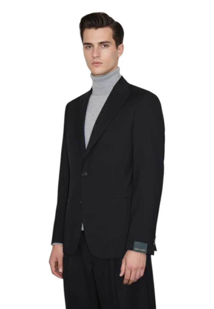 blazer monopetto - 6 nero - immagine 3