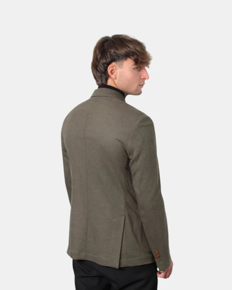 BLAZER MONOPETTO BOTTEGA MARCHIGIANA - MILITARE - immagine 4