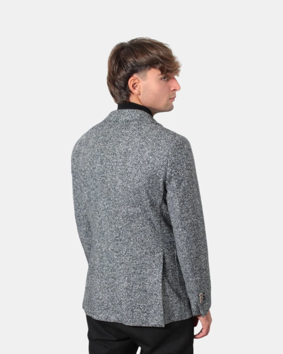 BLAZER MONOPETTO BRERAS MILANO - BLU - immagine 4