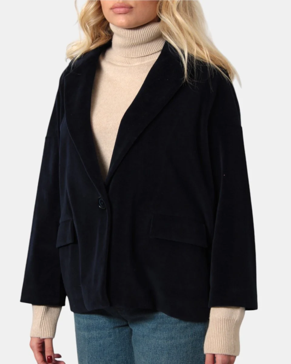 BLAZER MONOPETTO CIRCOLO 1901 - DARK NAVY - immagine 5