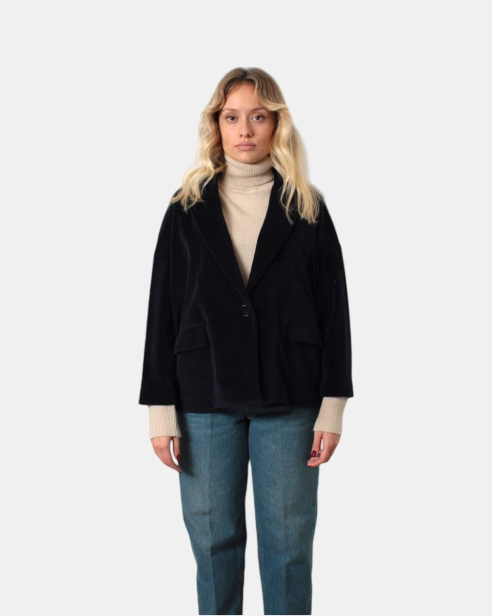 BLAZER MONOPETTO CIRCOLO 1901 - DARK NAVY - immagine 2