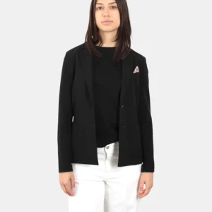 BLAZER MONOPETTO CIRCOLO 1901 IN PIQUET - NERO