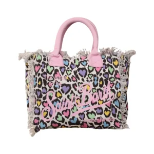 borsa canvas donna - leopard hearts 0021