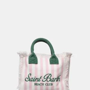 borsa colette con righe rosa - sb beach stripes v 2010 emb