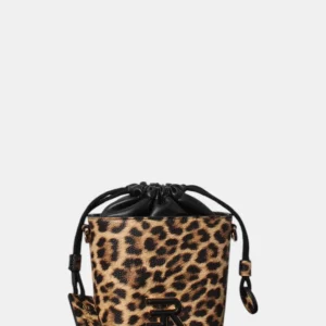 borsa ermanno scervino mod. bucket tansy - leopard