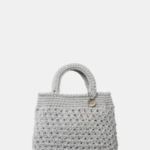 borsa mod. shopping piccola capri - 01 argento