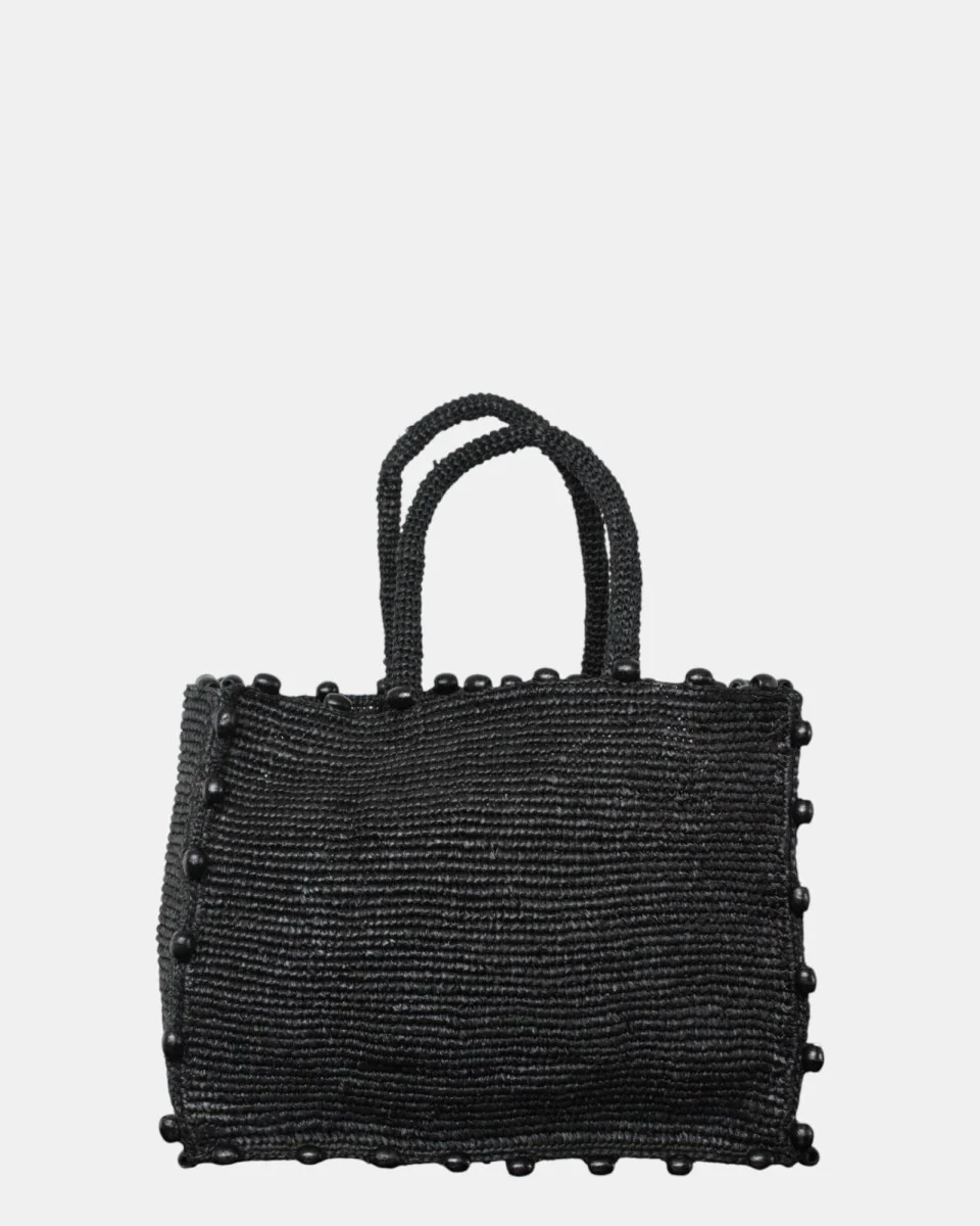 borsa vanity raffia con ricamo bianco - beads 00 emb - immagine 4