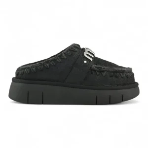 bounce clog special leather - cbkg cracked black/grey