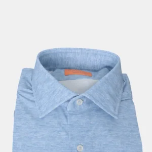 CAMICIA GRIGIO MOD. SPECIAL LAVATA - 620 AZZURRO/BLU