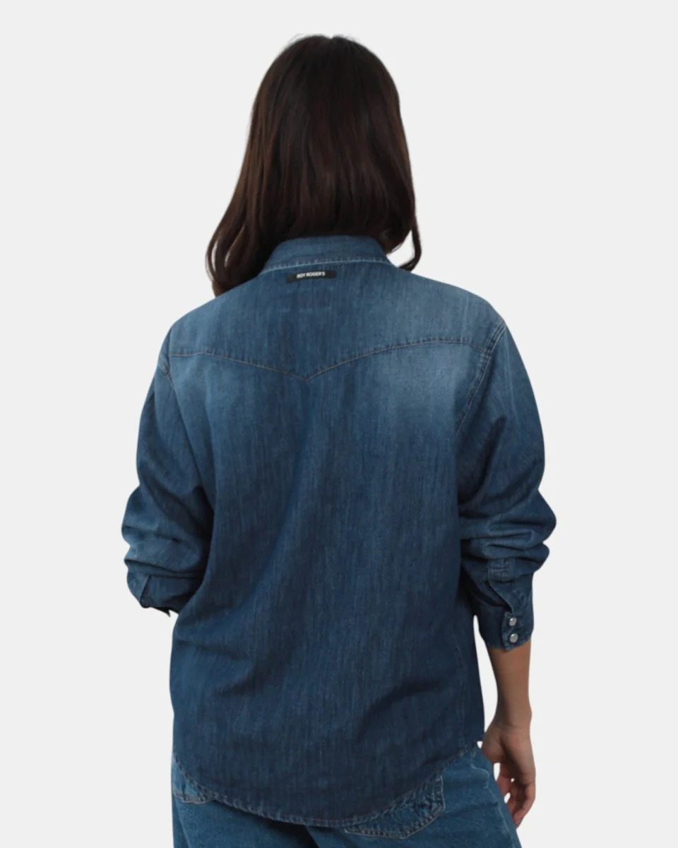 camicia in denim roy roger's mod. marty - c0999 denim - immagine 4