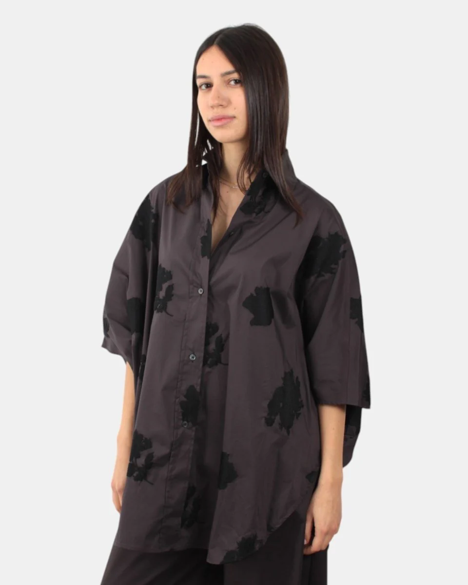 CAMICIA LIVIANA CONTI MOD. OPHELIA - 1-RIC TIMBRO MAGMA/NE - immagine 3
