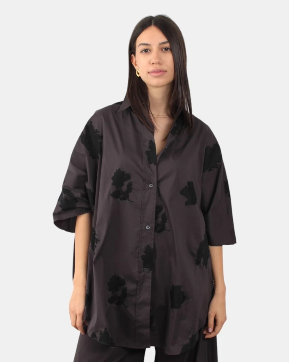 CAMICIA LIVIANA CONTI MOD. OPHELIA - 1-RIC TIMBRO MAGMA/NE