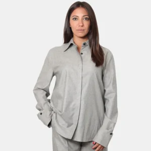 CAMICIA LIVIANA CONTI - SABBIA MELANGE