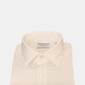 CAMICIA MANICA LUNGA ARCHIVIUM CON COLLO SEMI FRANCESE - 100 WHITE