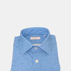 CAMICIA MANICA LUNGA ARCHIVIUM CON COLLO SEMI FRANCESE - 202 BLUETTE