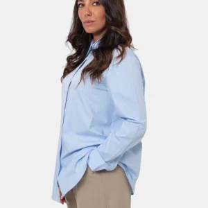 CAMICIA MAX MARA LEISURE MOD. ANTILLE - 002 AZZURRO