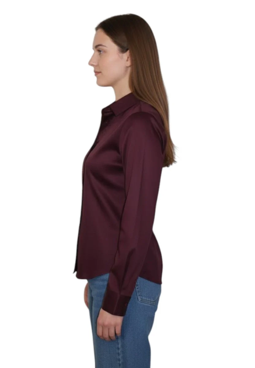 camicia mod. macina - 005 bordeaux - immagine 3