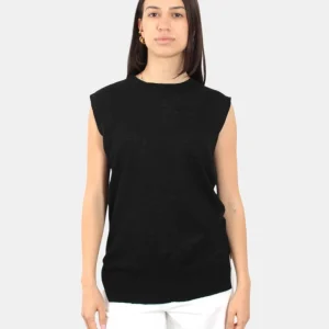 CANOTTA HEKLA & CO RASATA IN LINO - NERO