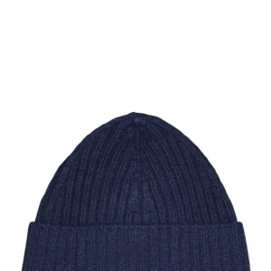 cappello a coste 2x2 - 513 navy