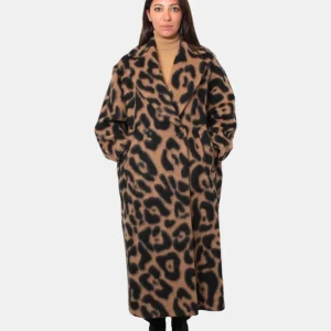 CAPPOTTO MEIMEI J - J2610 JACQUARD COCOA/NERO