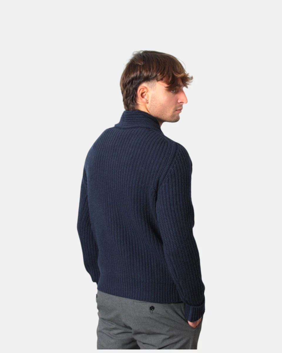 CARDIGAN CON BOTTONI KANGRA - 00202 NAVY - immagine 4