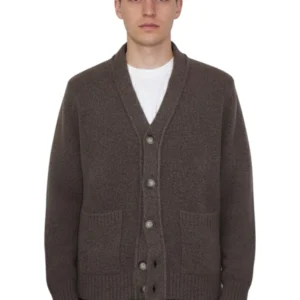 cardigan con bottoni rasato calato - 19 caffè