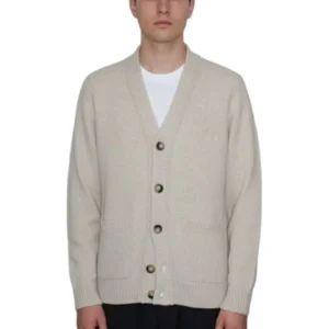 cardigan con bottoni rasato calato - 333 naturale