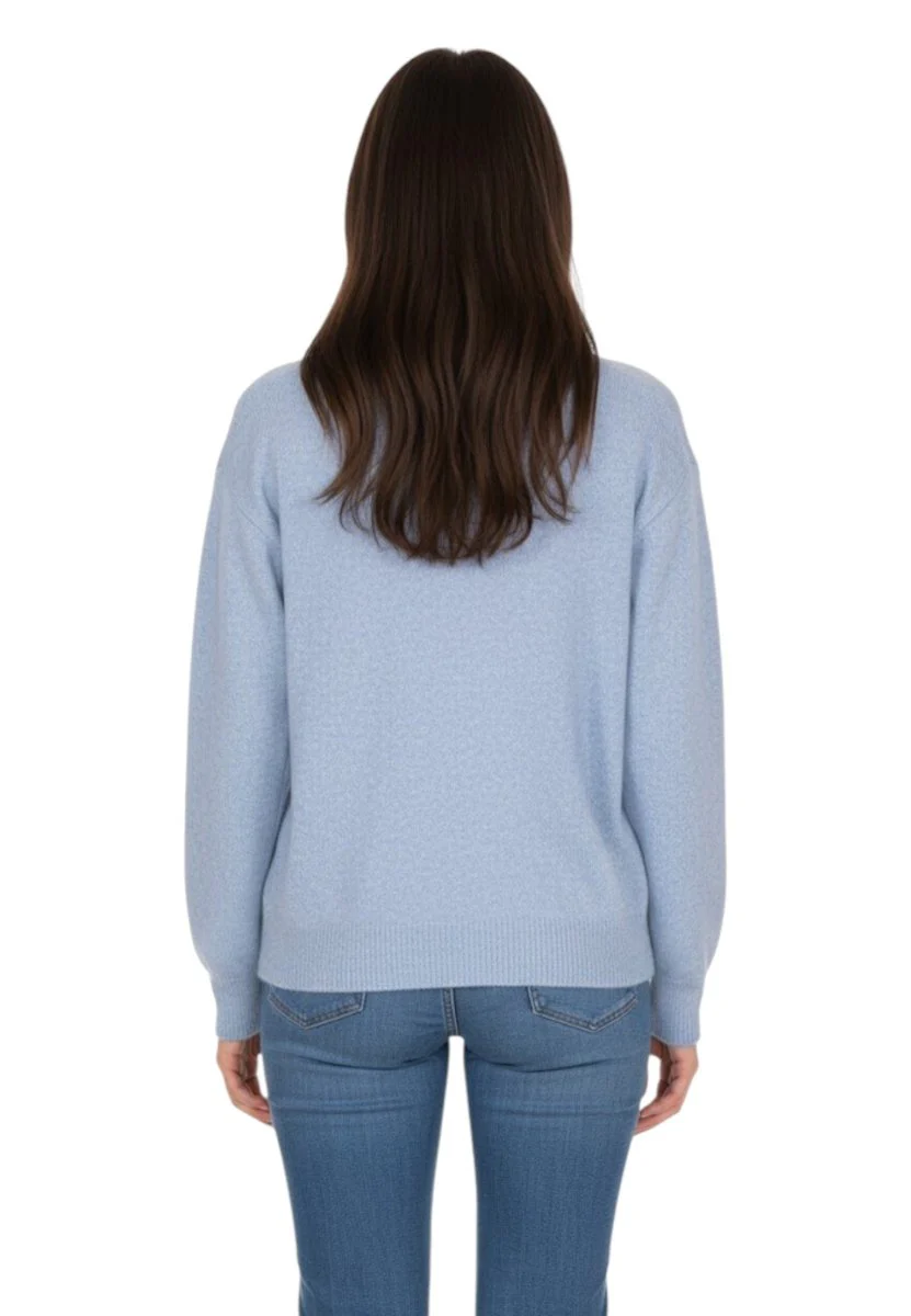 cardigan rasato - 20 sky - immagine 4