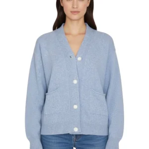 cardigan rasato - 20 sky