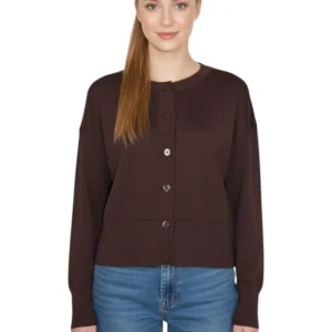 cardigan rasato - 33 moka