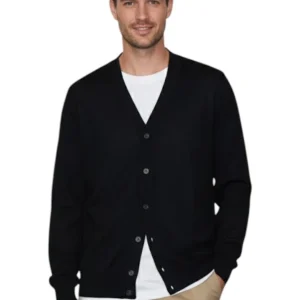 cardigan rasato calato - 13 nero