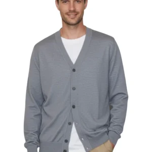 cardigan rasato calato - 26 sasso