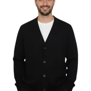 cardigan rasato calato con tasche - 10 nero