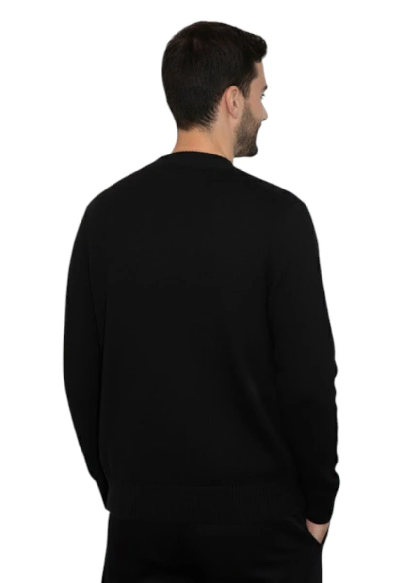 cardigan rasato calato con tasche - 10 nero - immagine 4