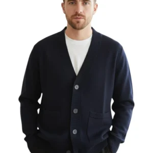 cardigan rasato calato con tasche - 20 navy