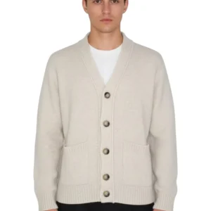 cardigan rasato calato con tasche - 333 naturale