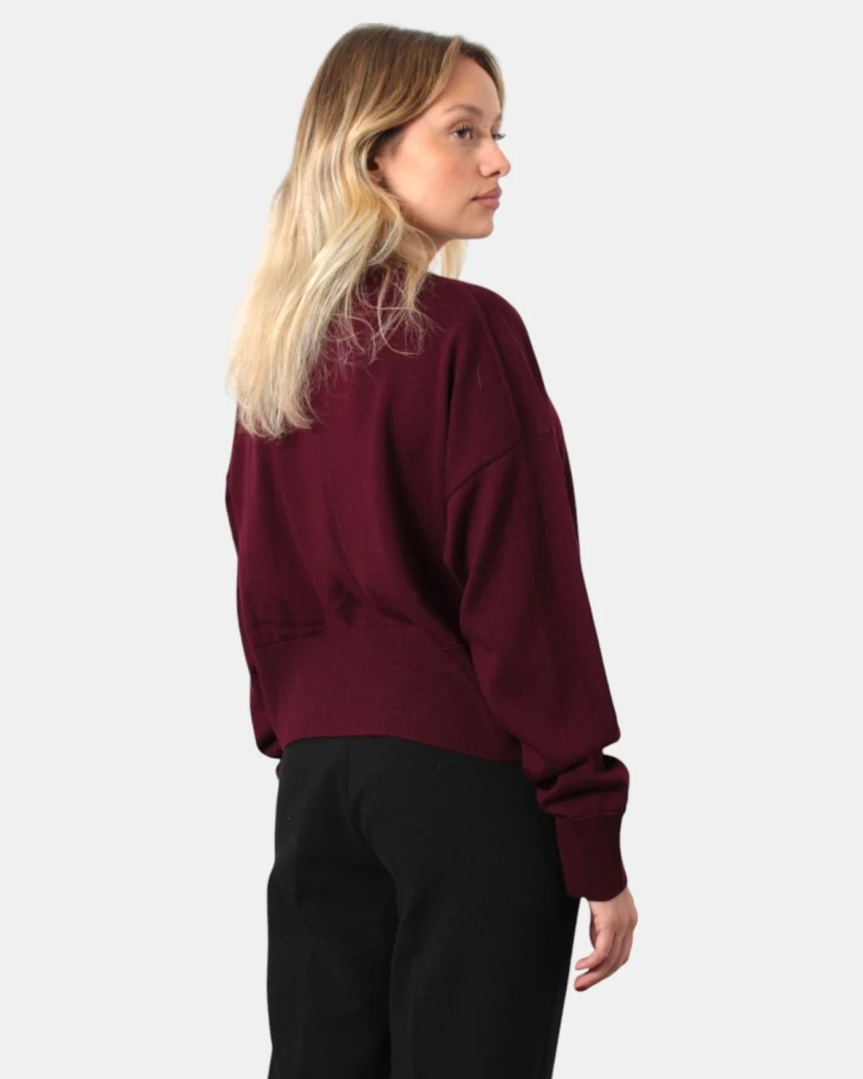 CARDIGAN RASATO DANIELE FIESOLI - 63 VINO - immagine 4