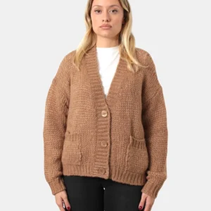CARDIGAN ROBERTO COLLINA - CAMMELLO