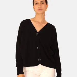 CARDIGAN SOLOTRE - 99 NERO