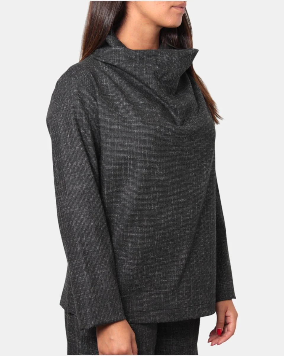 CASACCA NERO MELANGE - immagine 5