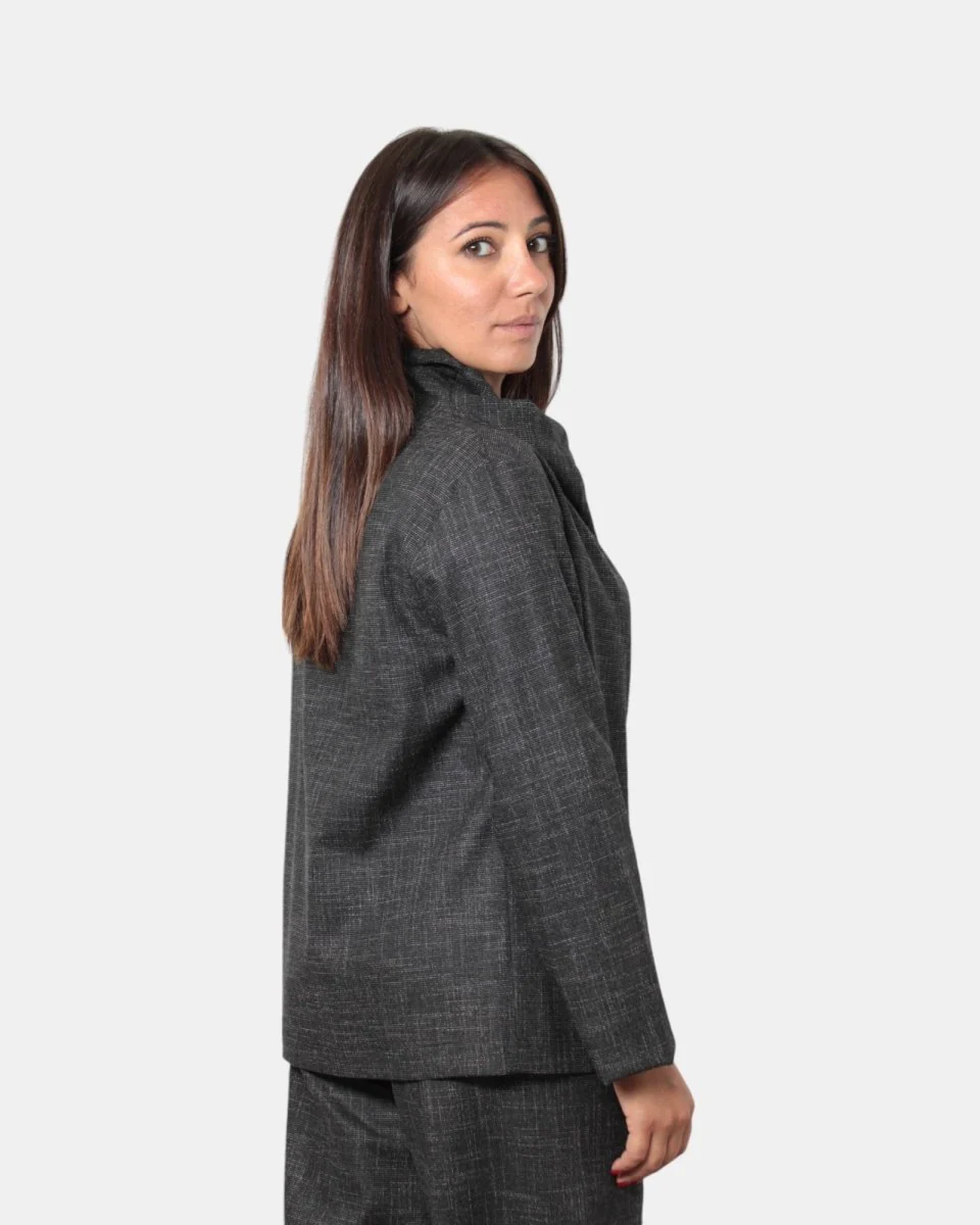 CASACCA NERO MELANGE - immagine 4