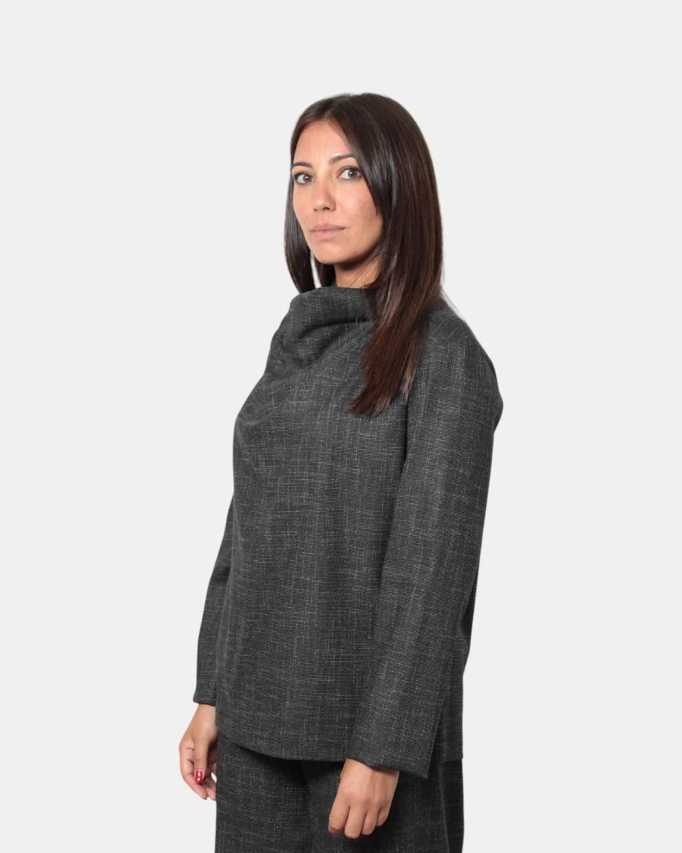 CASACCA NERO MELANGE - immagine 3